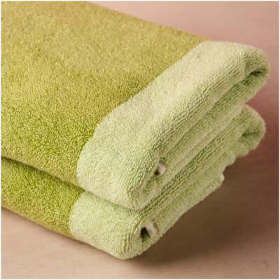 ONA Badhanddoek 70x140cm pistachio green Pixie - Set van 2 - detailfoto 5 | ONA