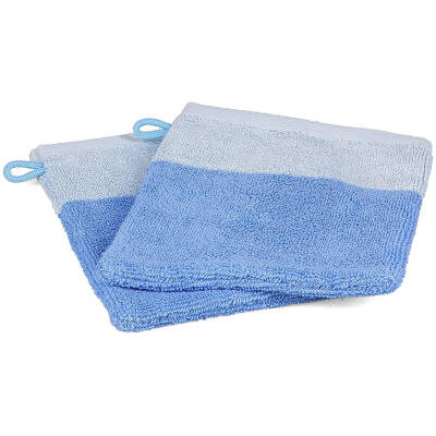 ONA Washandje 15x21cm ocean blue Pixie - Set van 2 - detailfoto 1 | ONA