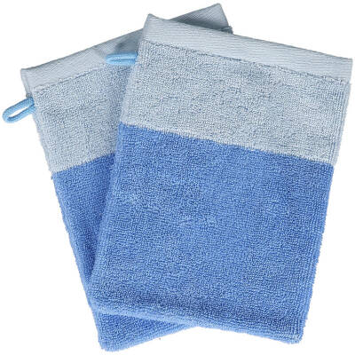 ONA Washandje 15x21cm ocean blue Pixie - Set van 2 - detailfoto 2 | ONA