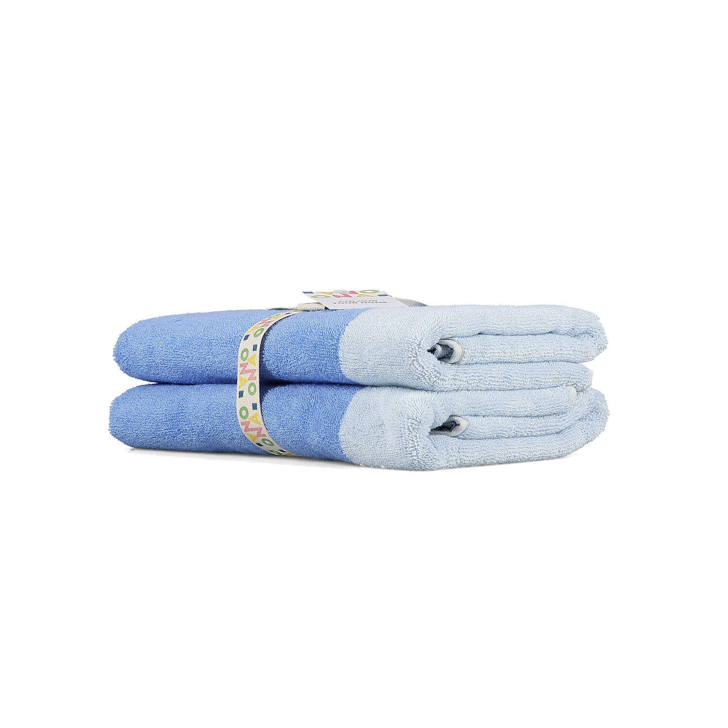 ONA Badhanddoek 50x100cm ocean blue Pixie - Set van 2 3 ONA Badhanddoek 50x100cm ocean blue Pixie - Set van 2 - detailfoto 2 | ONA