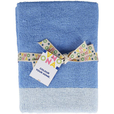 ONA Badhanddoek 50x100cm ocean blue Pixie - Set van 2 - detailfoto 3 | ONA