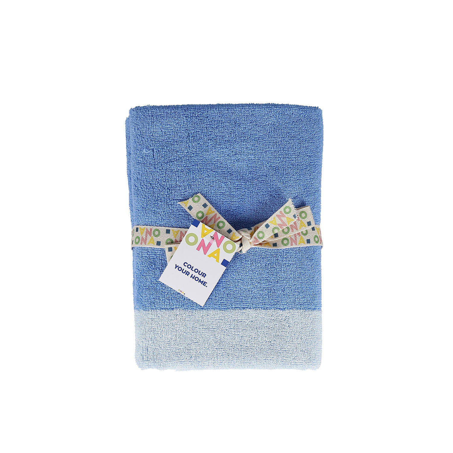 ONA Badhanddoek 50x100cm ocean blue Pixie - Set van 2 4 ONA Badhanddoek 50x100cm ocean blue Pixie - Set van 2 - detailfoto 3 | ONA