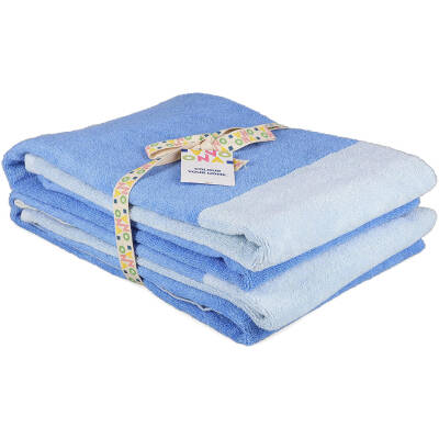 ONA Badhanddoek 70x140cm ocean blue Pixie - Set van 2 - detailfoto 1 | ONA