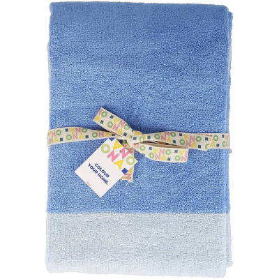 ONA Badhanddoek 70x140cm ocean blue Pixie - Set van 2 - detailfoto 3 | ONA