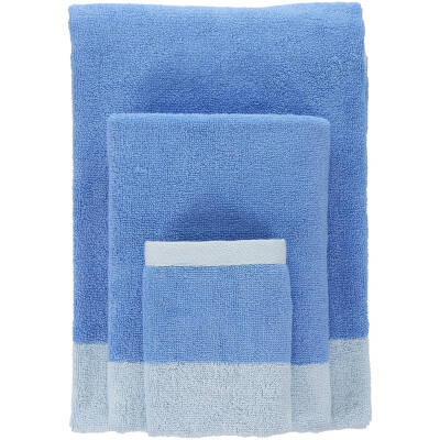 ONA Badhanddoek 70x140cm ocean blue Pixie - Set van 2 - detailfoto 4 | ONA