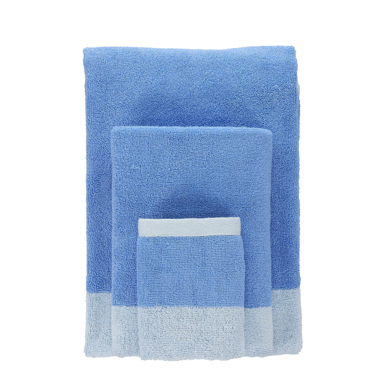 ONA Badhanddoek 70x140cm ocean blue Pixie - Set van 2 5 ONA Badhanddoek 70x140cm ocean blue Pixie - Set van 2 - detailfoto 4 | ONA