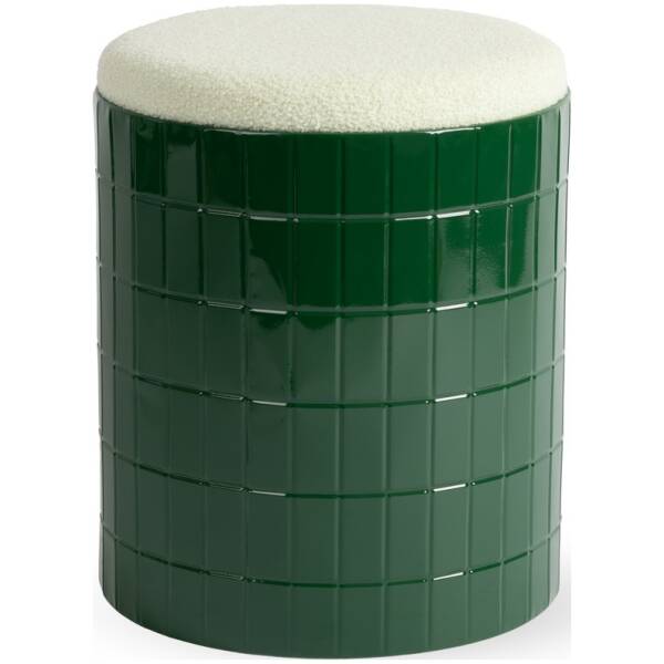 ONA Poef 37,5xH45cm groen Bowie | ONA
