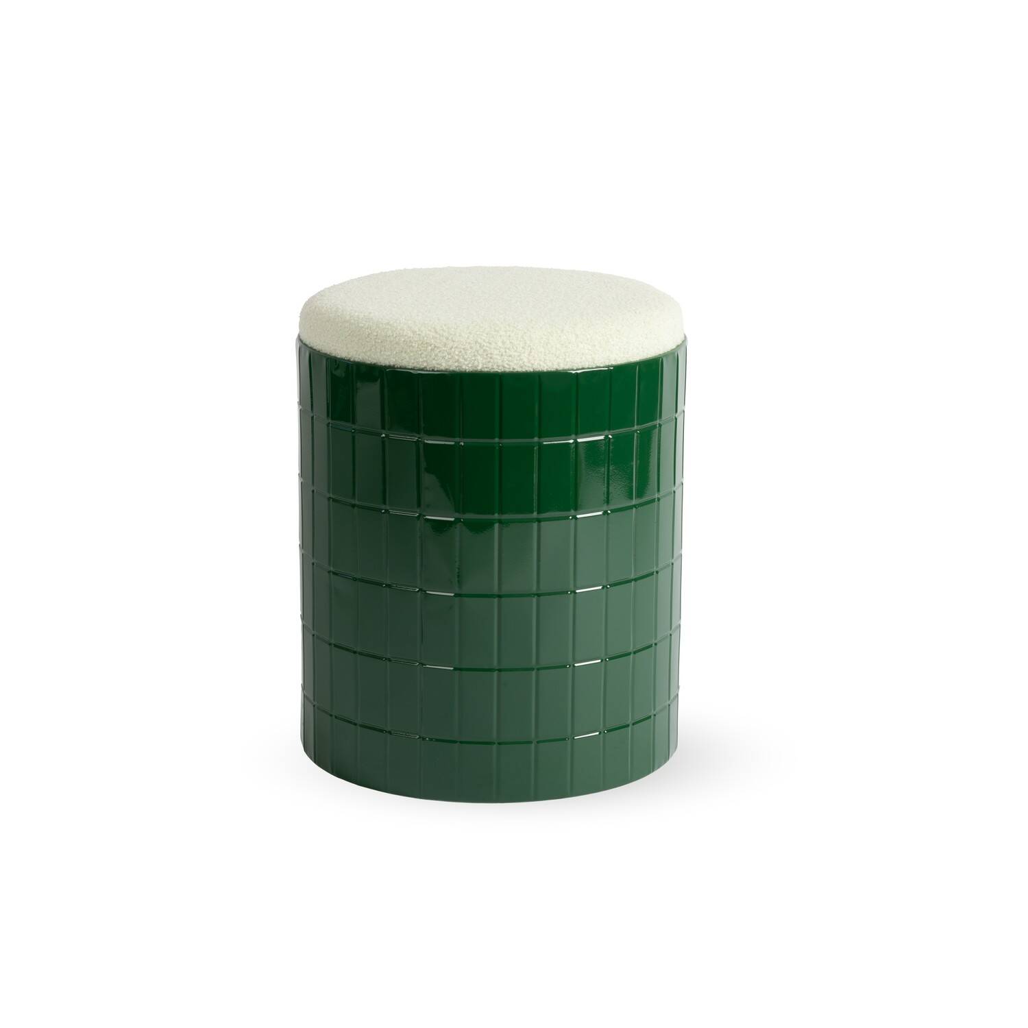 ONA Poef 37,5xH45cm groen Bowie 1 ONA Poef 37,5xH45cm groen Bowie | ONA