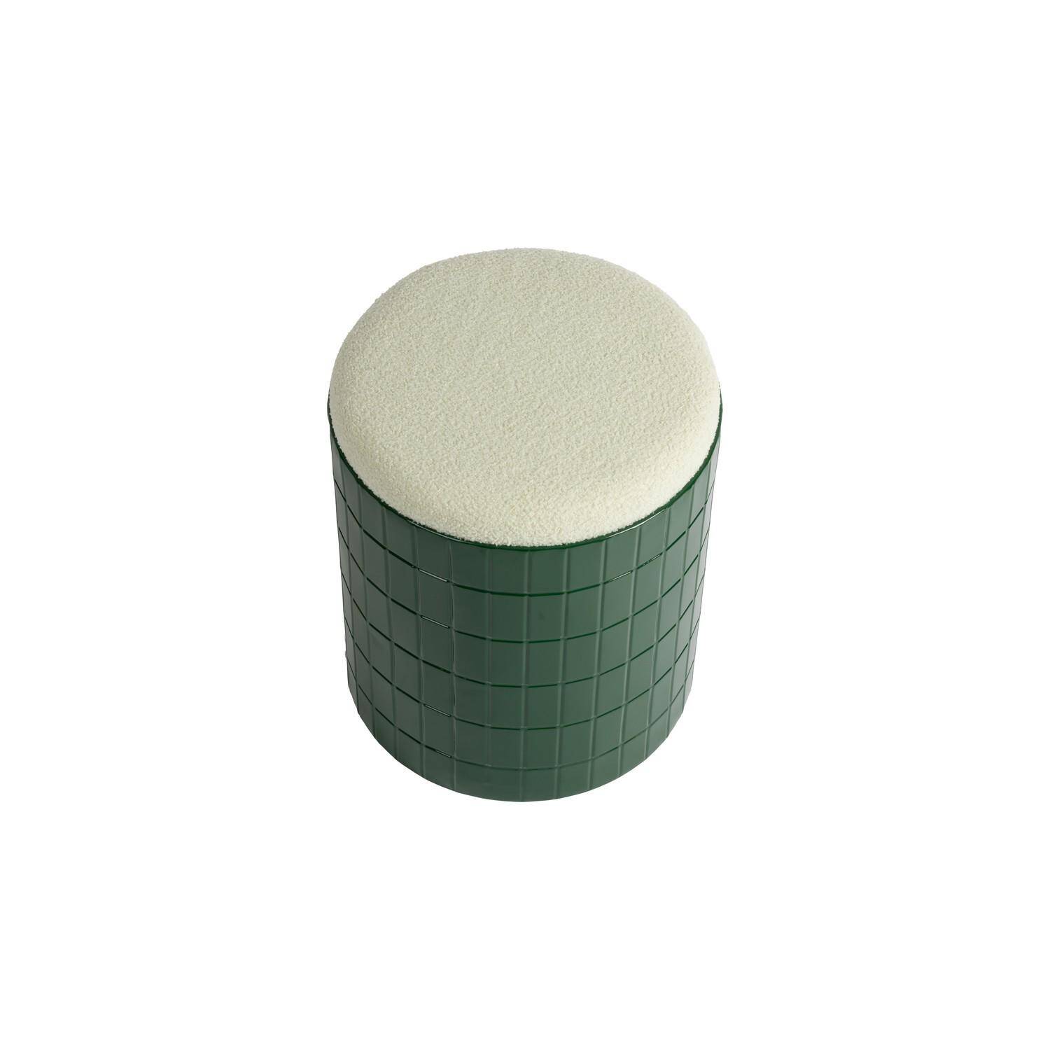 ONA Poef 37,5xH45cm groen Bowie 2 ONA Poef 37,5xH45cm groen Bowie - detailfoto 1 | ONA