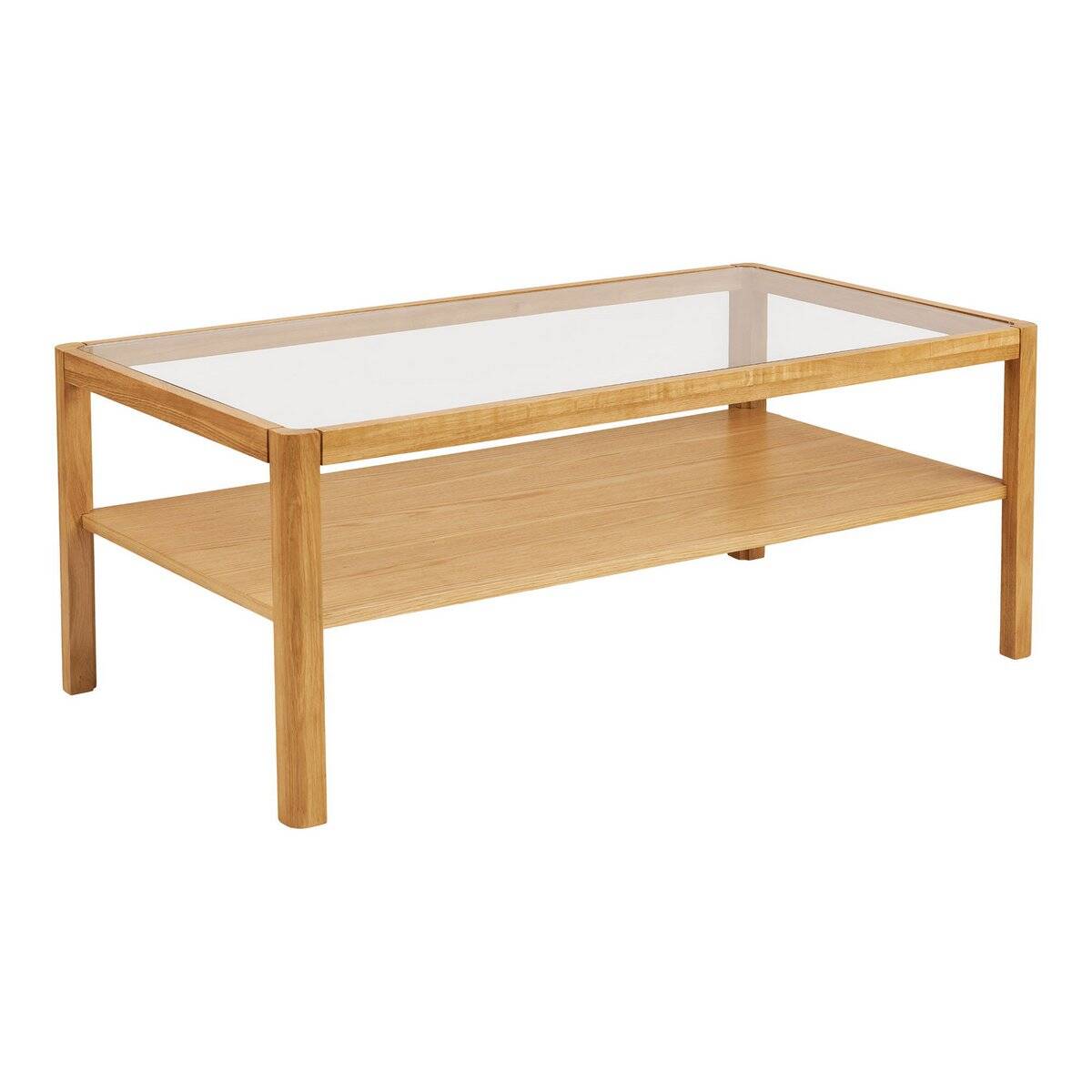 Lourmarin salontafel eiken en glas -110x60x45 cm - House Nordic 1 Lourmarin salontafel eiken en glas -110x60x45 cm - House Nordic