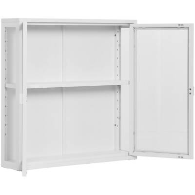 Brisbane hangende vitrinekast - 80x18x80 cm - wit - House Nordic