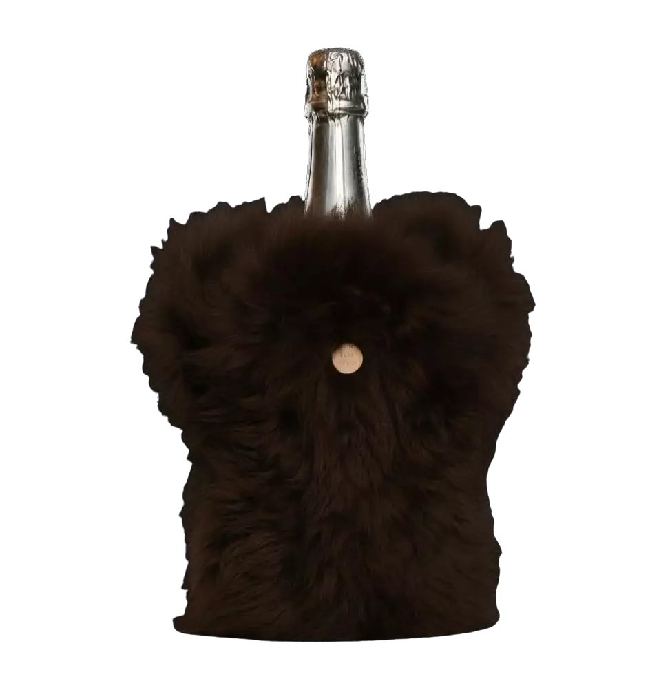 Kywie Champagnekoeler - Fluffy choco 1 Kywie Champagnekoeler - Fluffy choco