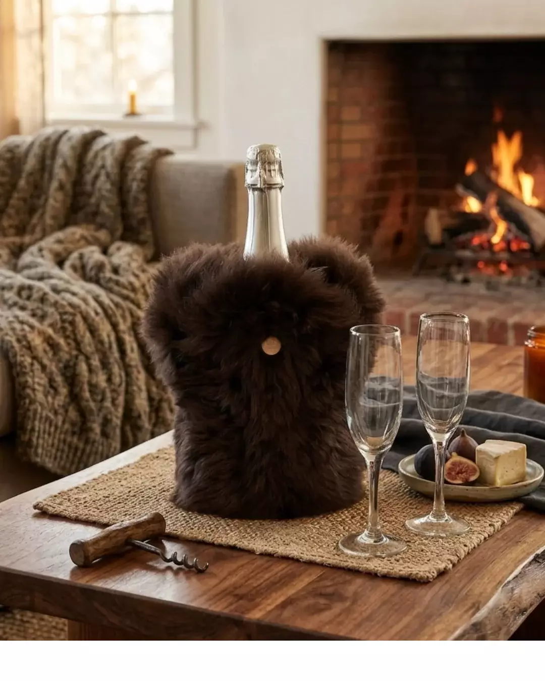 Kywie Champagnekoeler - Fluffy choco 2 Kywie Champagnekoeler - Fluffy choco