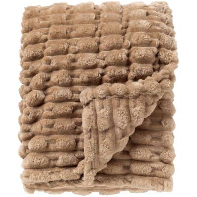 Dutch Decor Lucas plaid - bontlook beige - 150x200cm