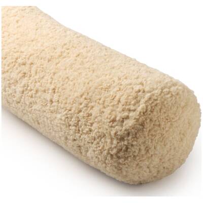 Dutch Decor - CARA rolkussen - teddylook - beige - D18x50cm