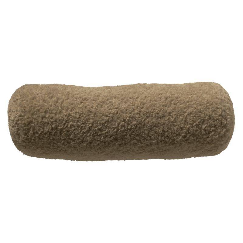 Dutch Decor - CARA rolkussen - teddylook - bruin - D18x50cm 1 Dutch Decor - CARA rolkussen - teddylook - bruin - D18x50cm