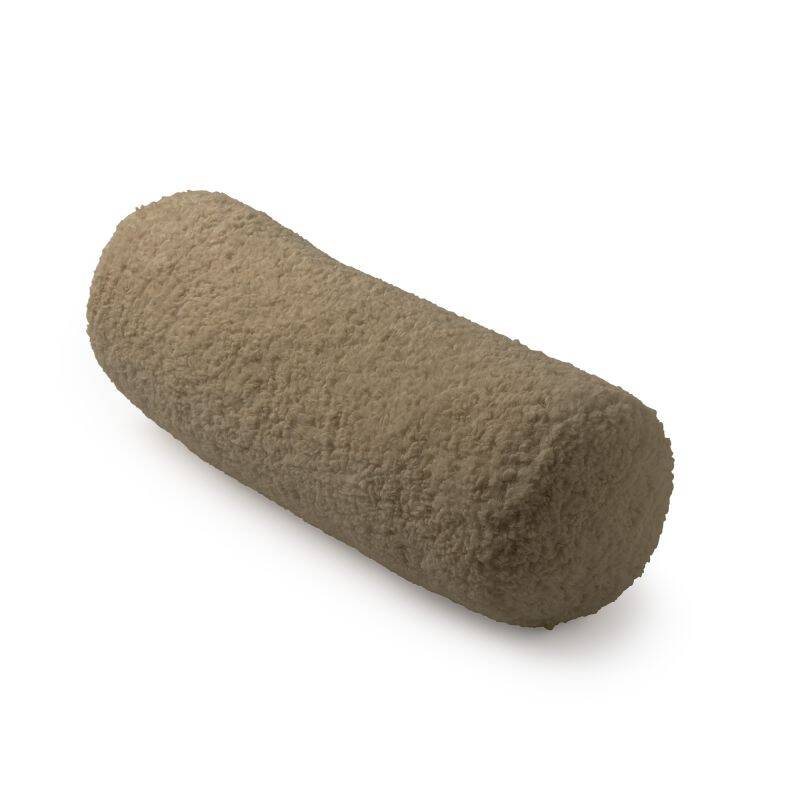 Dutch Decor - CARA rolkussen - teddylook - bruin - D18x50cm 3 Dutch Decor - CARA rolkussen - teddylook - bruin - D18x50cm