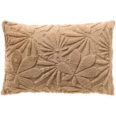 Dutch Decor - Jurre sierkussen - Bladmotief - Beige - 40x60 cm