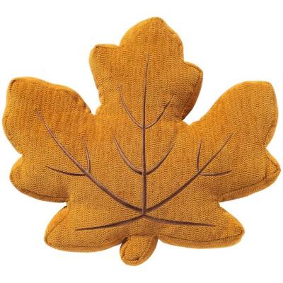 Dutch Decor - Maple sierkussen - Bladkussen bruin - 39x41x8cm