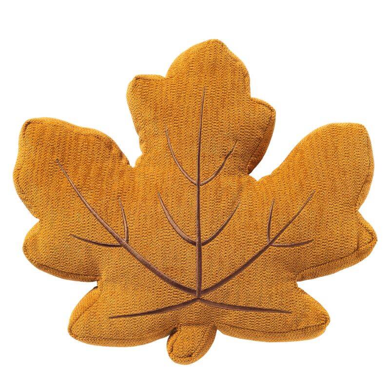 Dutch Decor - Maple sierkussen - Bladkussen bruin - 39x41x8cm 1 Dutch Decor - Maple sierkussen - Bladkussen bruin - 39x41x8cm