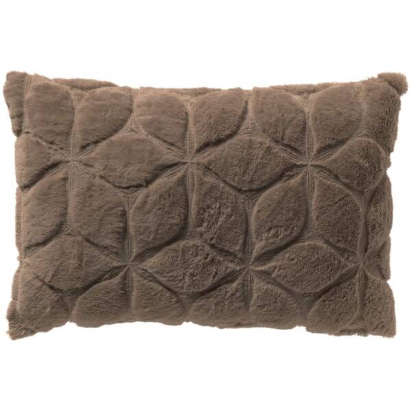 Dutch Decor - Quinn sierkussen - Bloemmotief - Taupe - 40x60cm