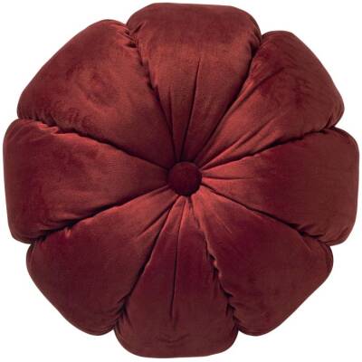 Dutch Decor - Raisa sierkussen - Bloemkussen rood - D38cm