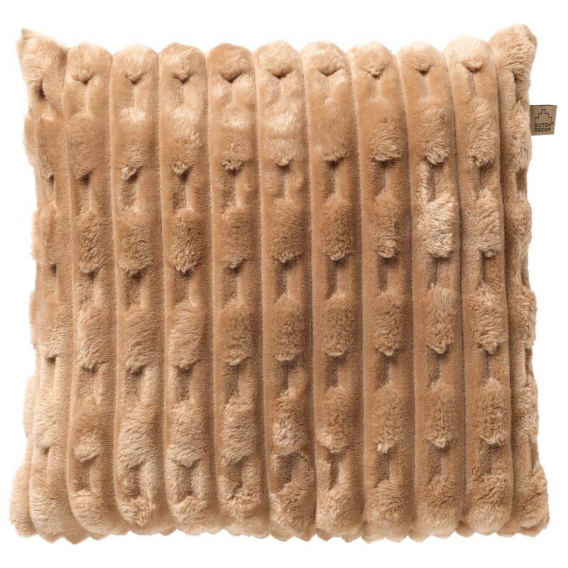 Dutch Decor - Luca sierkussen - bontlook - Beige - 45x45 cm 1 Dutch Decor - Luca sierkussen - bontlook - Beige - 45x45 cm