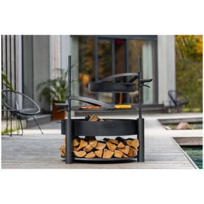 Cookking set: Montana X 80 cm met grillrooster, pan en extra mast
