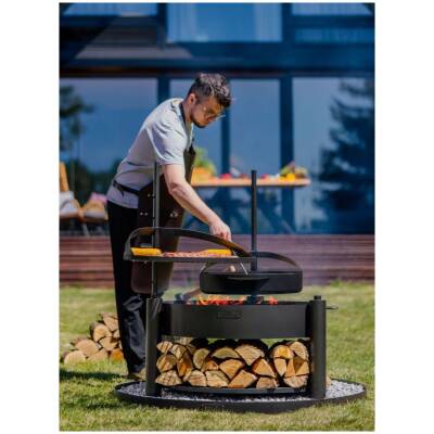 Cookking set: Montana X 80 cm met grillrooster, pan en extra mast