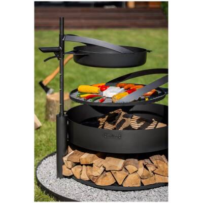 Cookking set: Montana X 80 cm met grillrooster, pan en extra mast