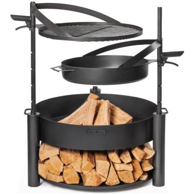 Cookking set: Montana X 80 cm met grillrooster, pan en extra mast