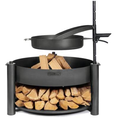 Cookking set: Montana X 80 cm met grillrooster, pan en extra mast