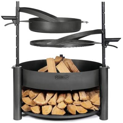 Cookking set: Montana X 80 cm met grillrooster, pan en extra mast