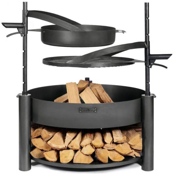 Cookking set: Montana X 80 cm met grillrooster, pan en extra mast