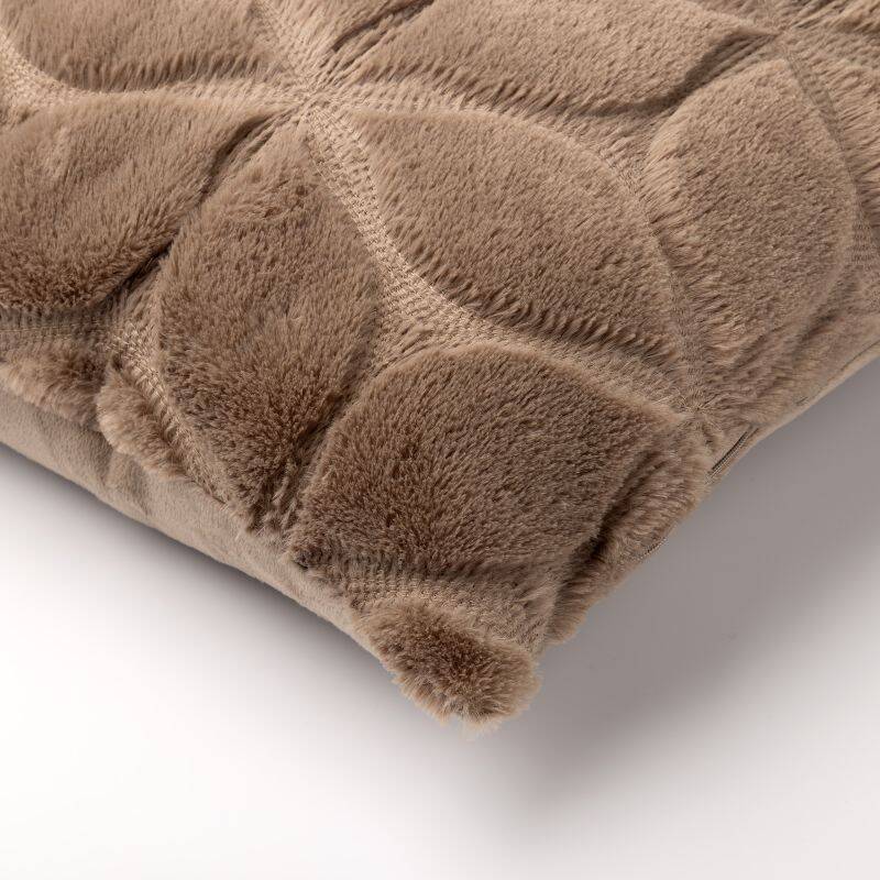 Dutch Decor - Quinn sierkussen - Bloemmotief - Taupe - 45x45 cm 3 Dutch Decor - Quinn sierkussen - Bloemmotief - Taupe - 45x45 cm