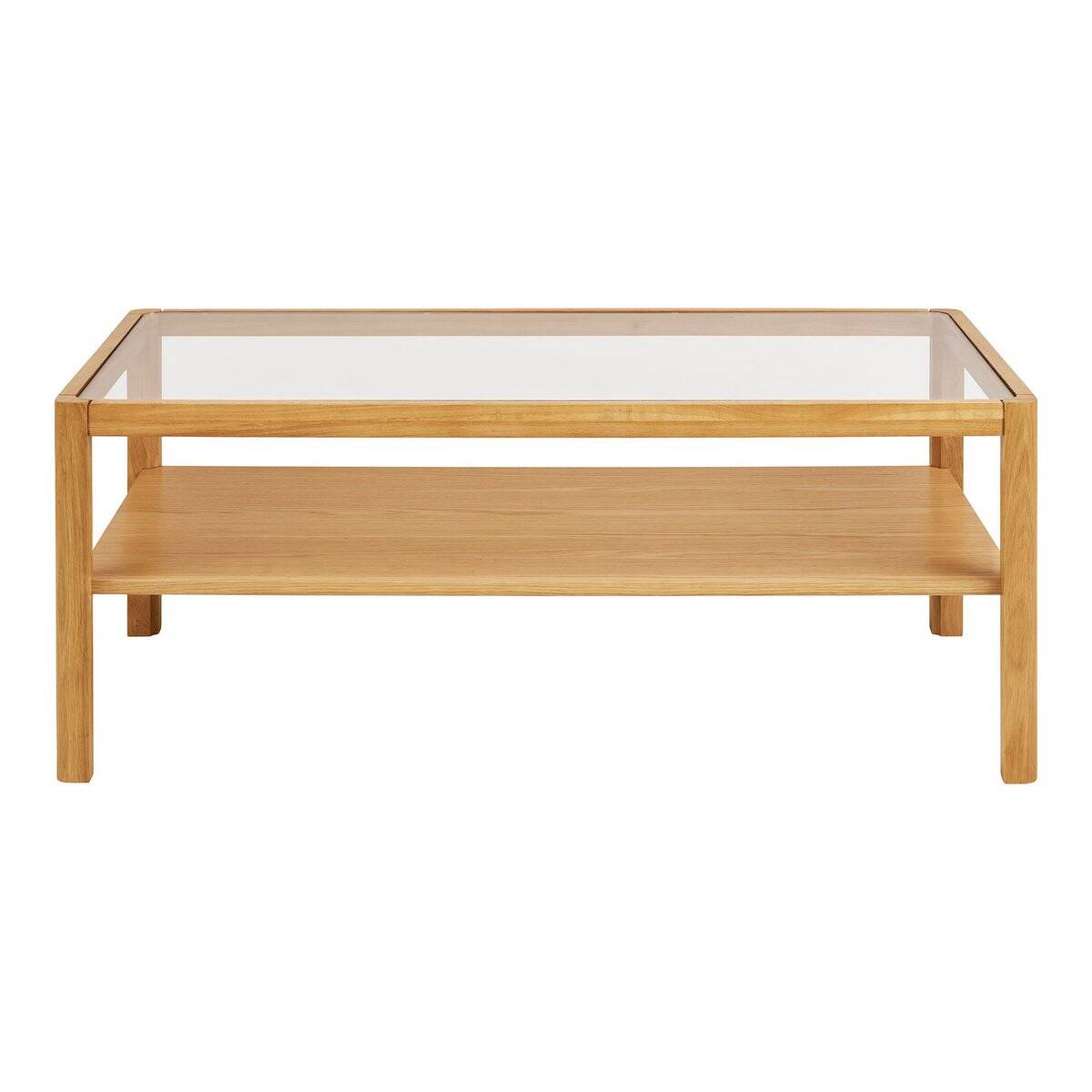 Lourmarin salontafel eiken en glas -110x60x45 cm - House Nordic 2 Lourmarin salontafel eiken en glas -110x60x45 cm - House Nordic