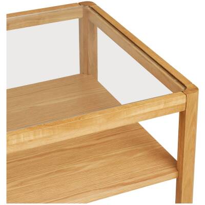 Lourmarin salontafel eiken en glas -110x60x45 cm - House Nordic