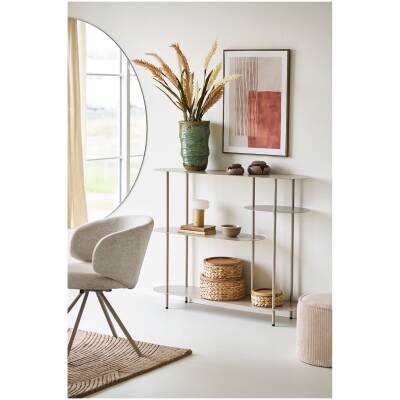 Rieti lage open kast zand - 31x118x97 cm - House Nordic