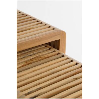 Yonker bijzettafels bruin – set van 3 - Mica Decorations