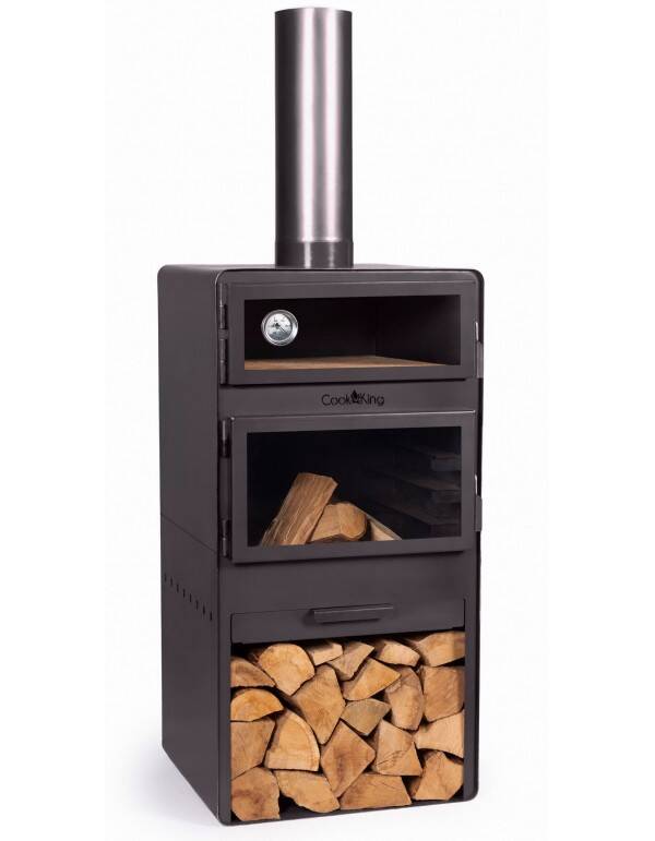 CookKing SET: VENTO buitenhaard + Brandhoutrek 120x40x30cm + gril 43x42 cm 9 CookKing SET: VENTO buitenhaard + Brandhoutrek 120x40x30cm + gril 43x42 cm