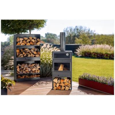 Cook King - VENTO buitenhaard met oven en dubbel glas