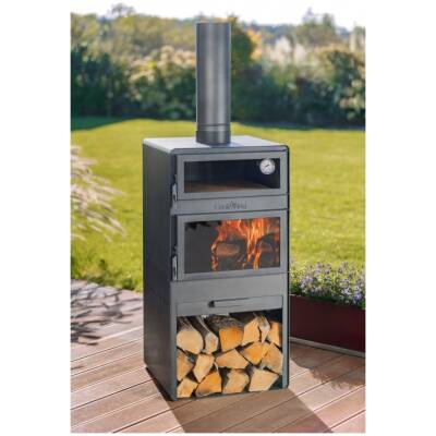 Cook King - VENTO buitenhaard met oven en dubbel glas