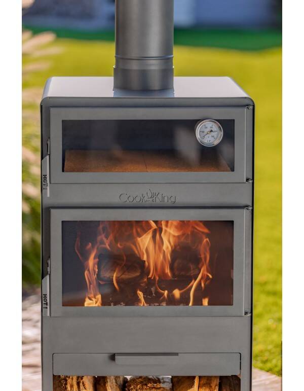 CookKing SET: VENTO buitenhaard + Brandhoutrek 120x40x30cm + gril 43x42 cm 4 CookKing SET: VENTO buitenhaard + Brandhoutrek 120x40x30cm + gril 43x42 cm
