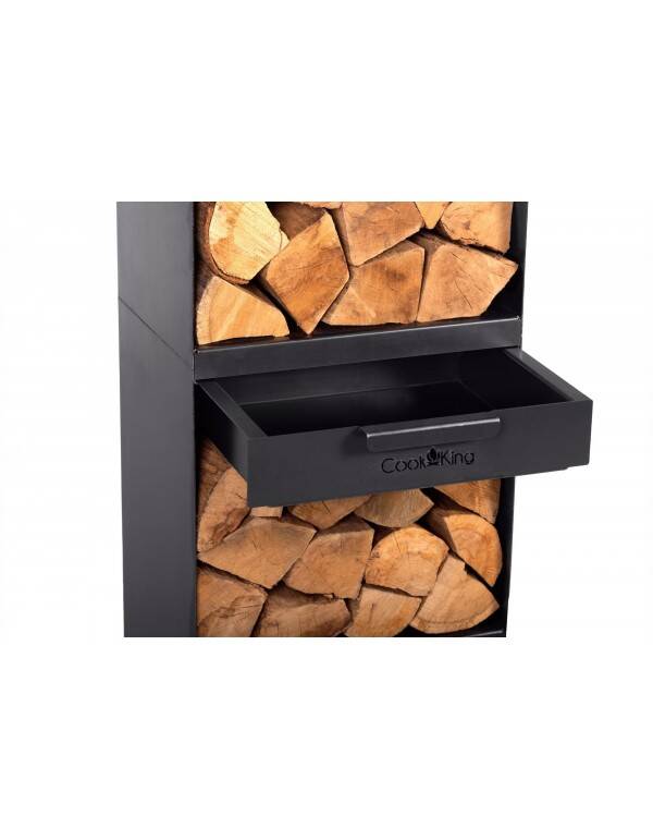 CookKing SET: VENTO buitenhaard + Brandhoutrek 120x40x30cm + gril 43x42 cm 15 CookKing SET: VENTO buitenhaard + Brandhoutrek 120x40x30cm + gril 43x42 cm