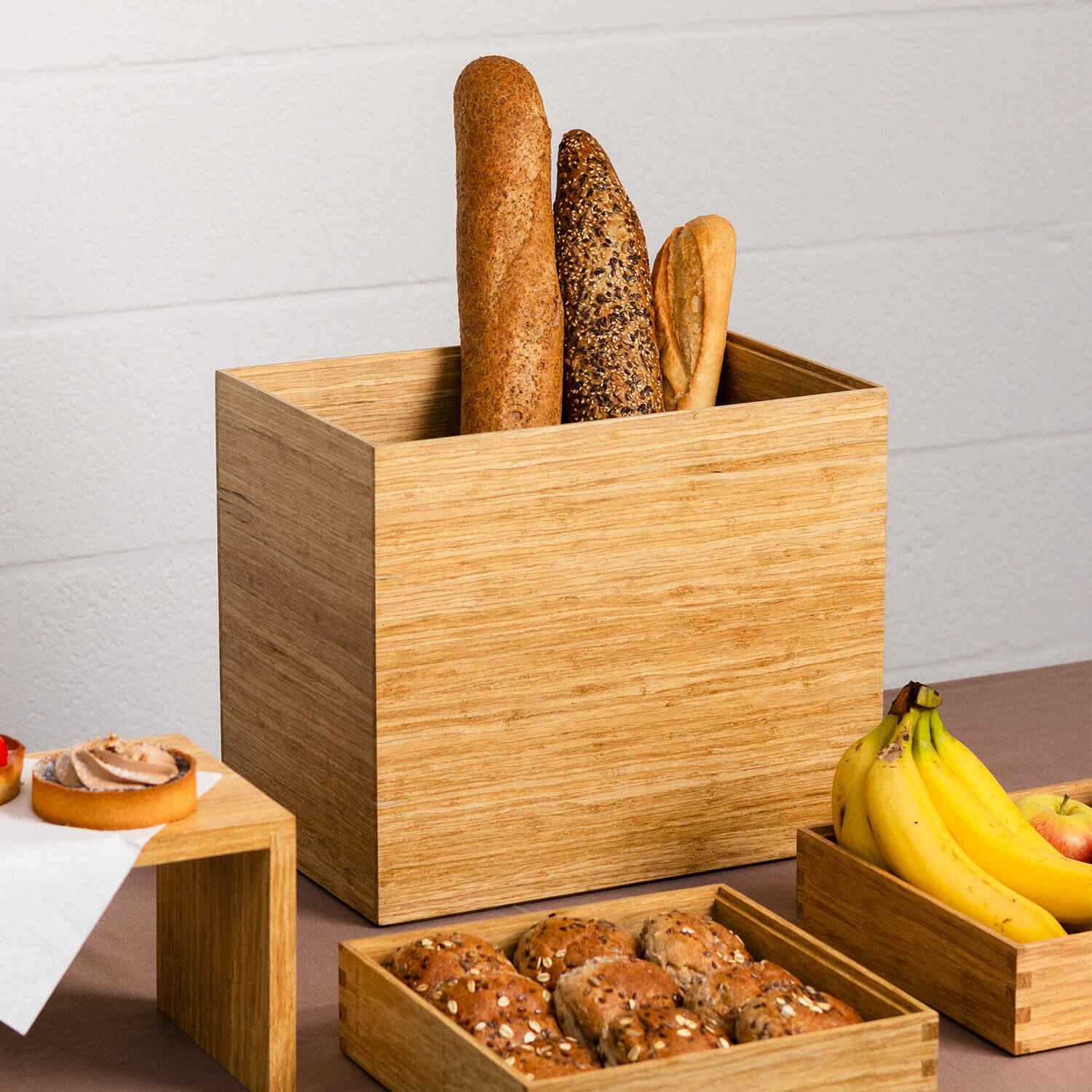 BonBistro Display 35x24xH30cm bamboe Arbor 2 BonBistro Display 35x24xH30cm bamboe Arbor - detailfoto 1 | BonBistro