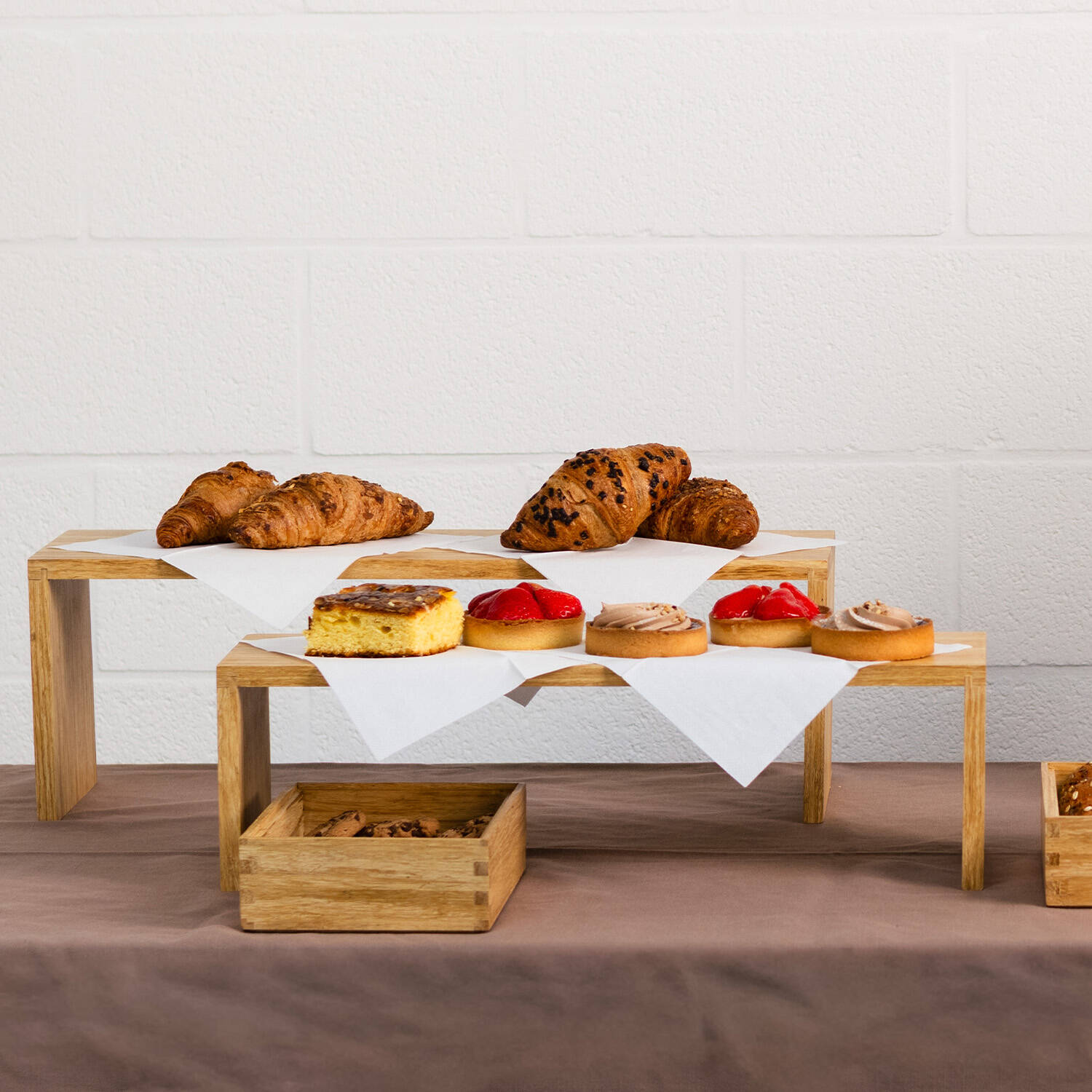 BonBistro Verhoger 60x19xH20cm bamboe Arbor 4 BonBistro Verhoger 60x19xH20cm bamboe Arbor - detailfoto 3 | BonBistro