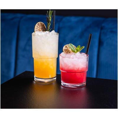 BonBistro Glas 33cl gestreept Vitro - Set van 6 - detailfoto 5 | BonBistro