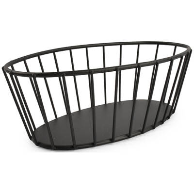 BonBistro Draadmand 21x11xH7cm zwart Cesta | BonBistro