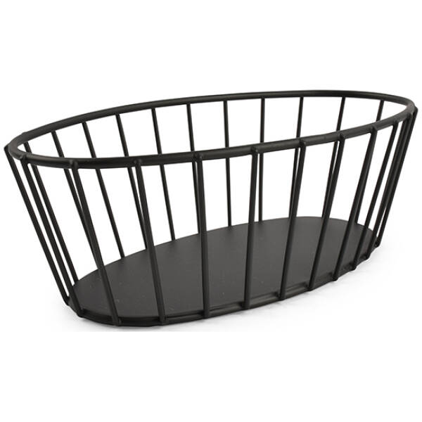 BonBistro Draadmand 21x11xH7cm zwart Cesta | BonBistro
