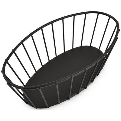 BonBistro Draadmand 21x11xH7cm zwart Cesta - detailfoto 1 | BonBistro